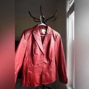 Red East5th leather jacket
